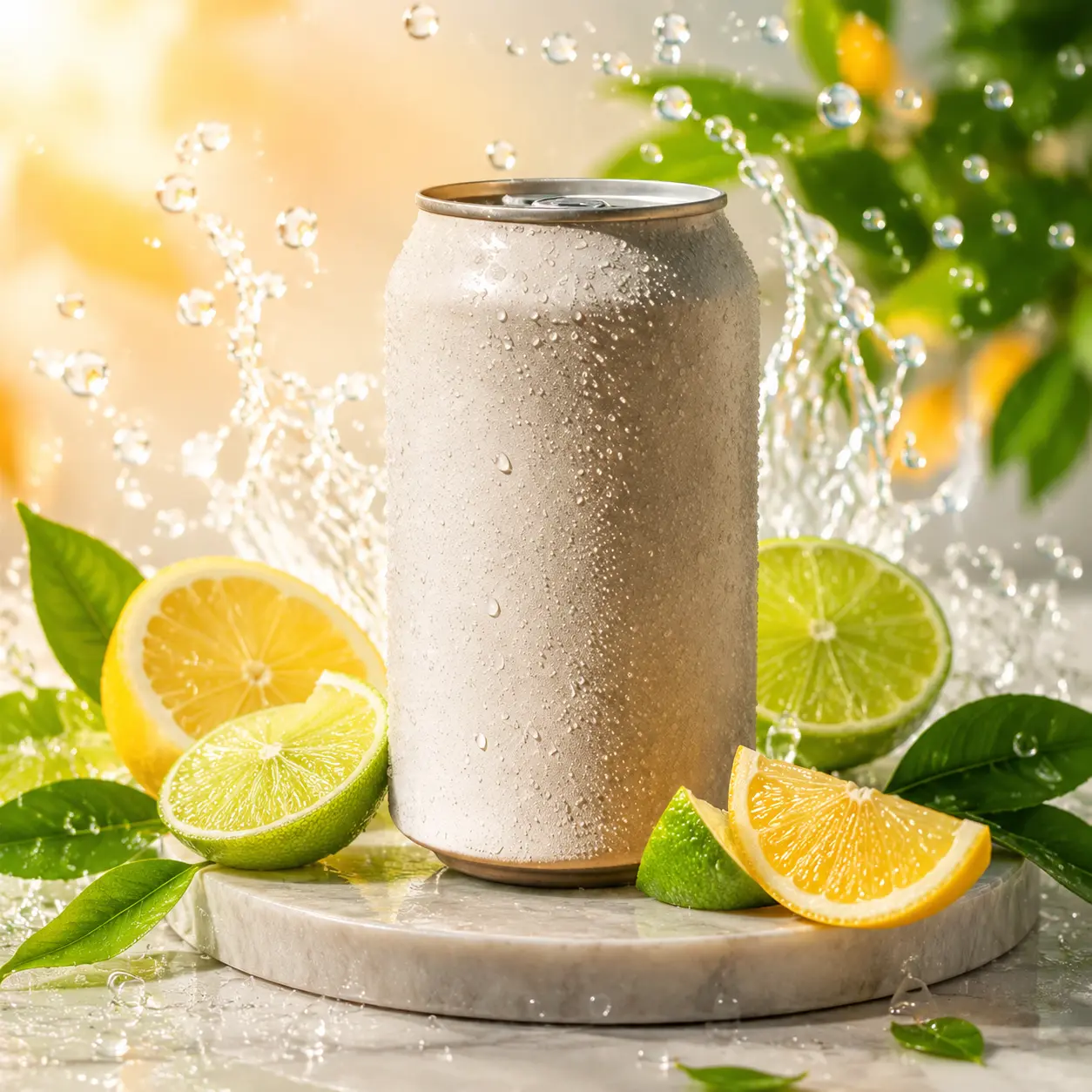 Beverage Splash Social Ad AI image template result