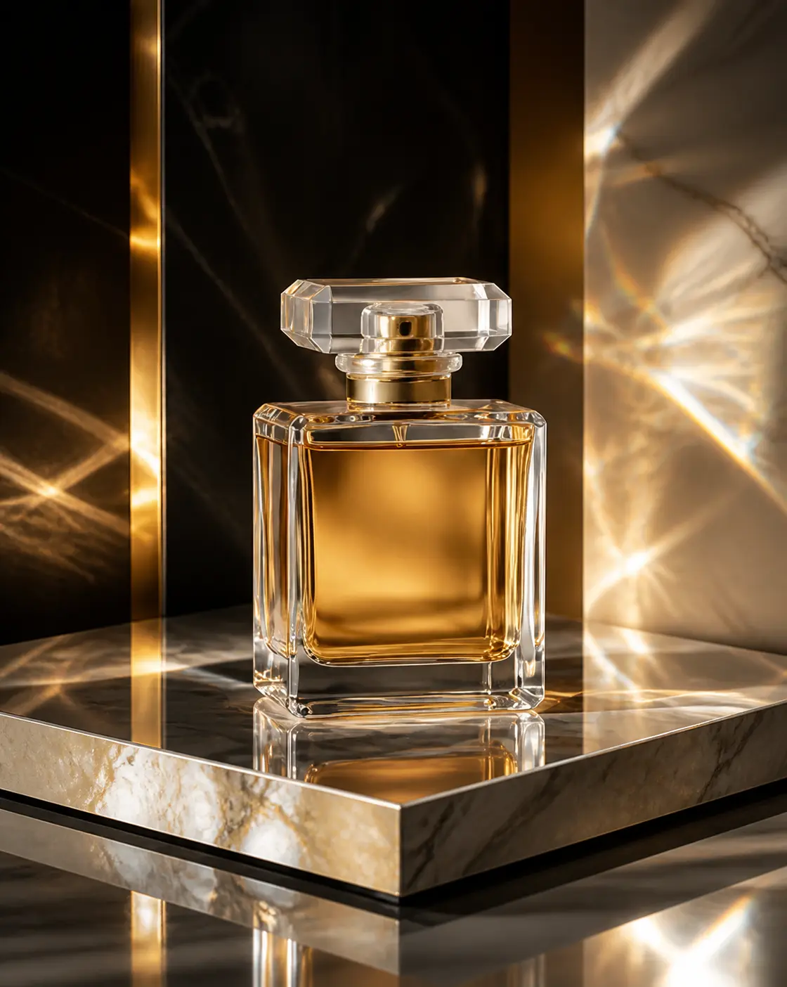Grounded Prism Fragrance Campaign AI image template result