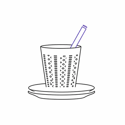 Minimal Line Icon AI image style preview for image-to-image generation
