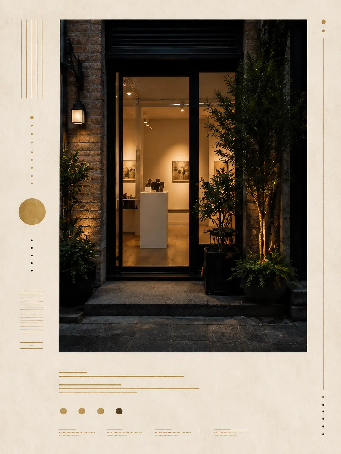 Museum Exhibition Poster AI image template result