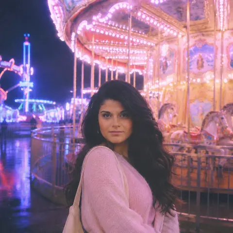 Soft CCD Carousel Neon AI image style preview for image-to-image generation
