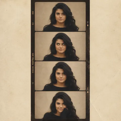 Vintage Studio Photo Strip AI image style preview for image-to-image generation