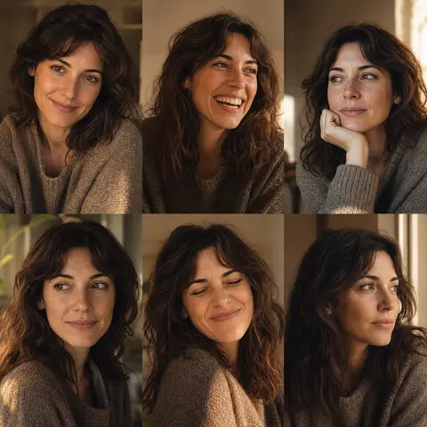 Warm Window Contact Sheet AI image style preview for image-to-image generation