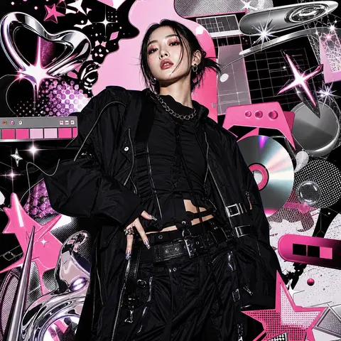 Y2k Pop Fashion Poster AI image style preview for image-to-image generation