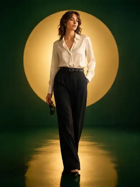 Emerald Ceo Fashion Campaign AI image template result