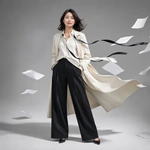 windswept power fashion editorial generator preview for Windswept Power Fashion Editorial image-to-image generation